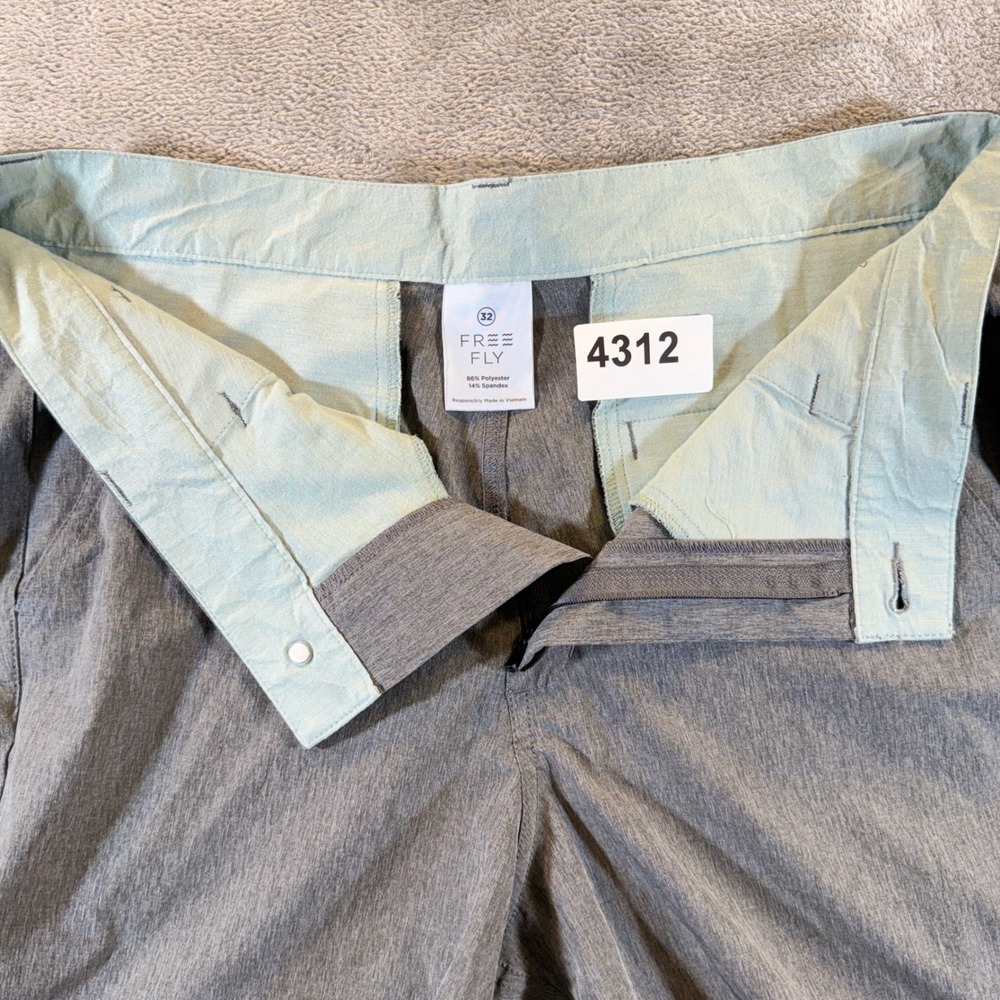 Free Fly Shorts Mens 32 Gray Heathered Performance Stretch Outdoor 4312